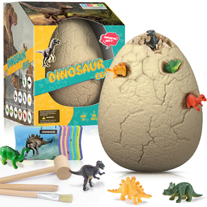 L8700 Jumbo Dinosaur Egg Excavation Dig Kit Dinosaur Toys With 12 Different Dinosaurs Inside In Giant Dino Egg