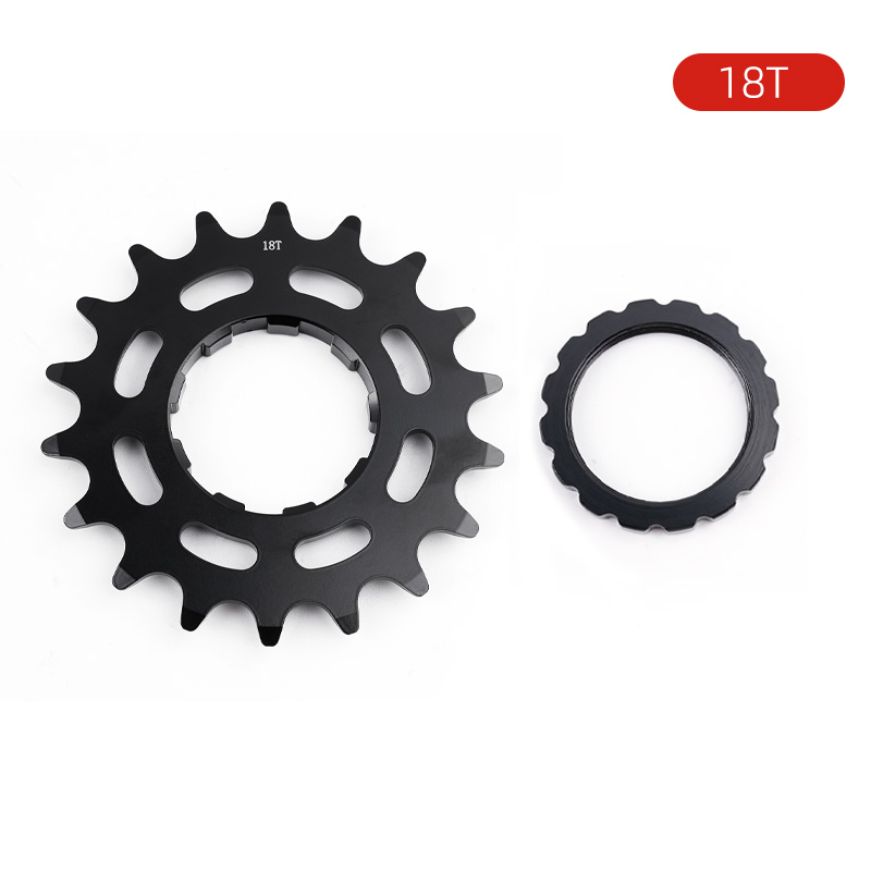 Black 18T cog + lockring