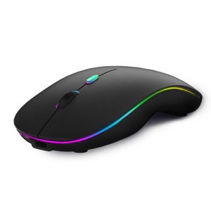 Wireless <b>Mouse</b> Rechargeable RGB Backlit Optical 5 Buttons Right Hand Ergonomic Design For Office Use - Product Image 1