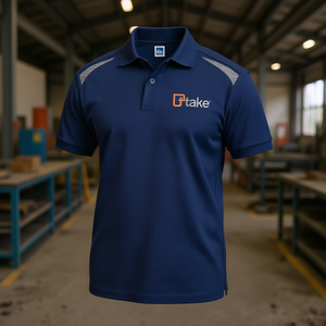 Camiseta Polo de Manga Corta Regular, Color Azul Marino, Tela M Performance, Ropa de Trabajo - Product Image 3