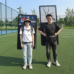 Nhà máy nóng bán Ba lô hiển thị quảng cáo di động mặc đi bộ biển quảng cáo với LED lightbox khung nhôm - Product Image 6