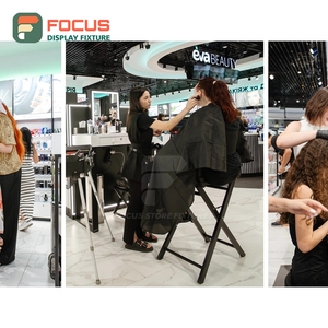 Expositor de Pelucas Premium, Estante de Múltiples Niveles, Exhibidor de Madera y Vidrio Resistente para Tienda - Product Image 3