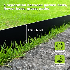 4.5"H Black Corten Steel Rust-Textured Rectangle Garden Landscape Edging with Stakes - Product Image 3