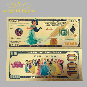 Venta Especial: 13 Modelos de Billetes de Banco de Oro con Diseño de Princesas Americanas, Billetes de Banco de Anime para Regalos Empresariales - Product Image 5