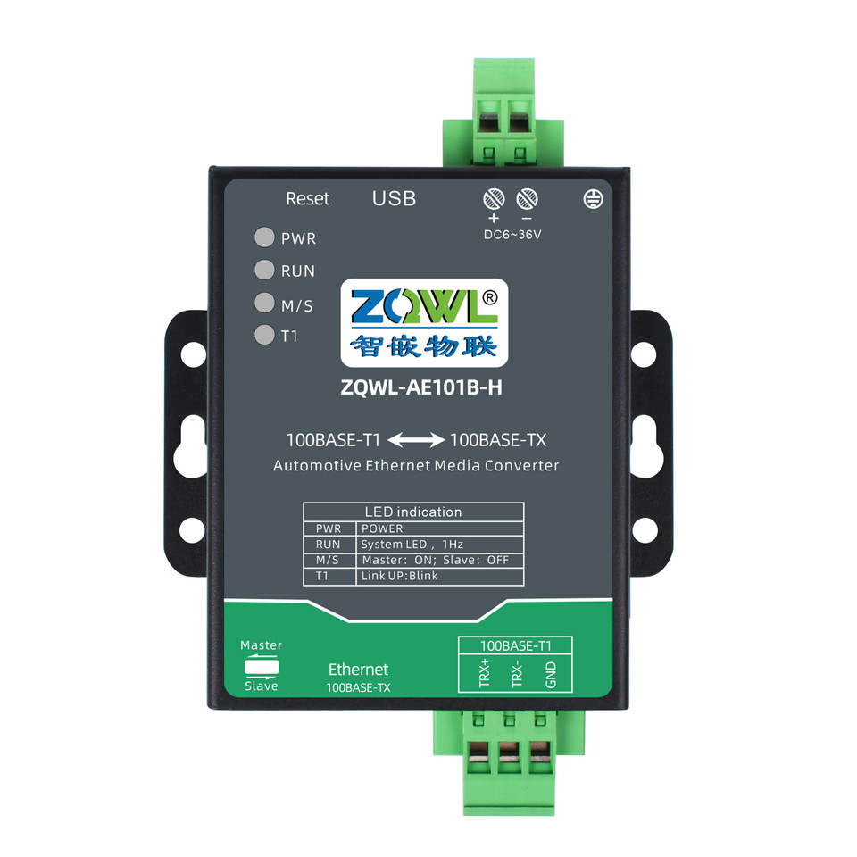 Automotive Ethernet Converter - 100Mbps High-Speed, 100BASE-T1 to RJ45 ...