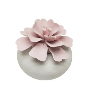 Handgemaakte Bloem Keramische Aroma Olie Diffuser Thuis Decoratie