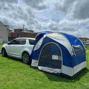 Tente de camping carrée double couche pour SUV, toutes saisons, imperméable, protection UV, auvent de coffre de voiture pour voyage en extérieur, en tissu Oxford - Product Image 2