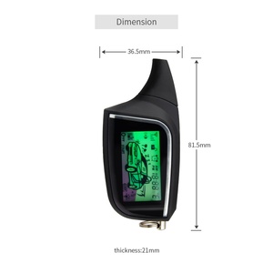 Système d'alarme de voiture EASYGUARD avec affichage LCD bidirectionnel, démarrage à distance, alarme de choc, démarrage à distance, système d'entrée sans clé - Product Image 3