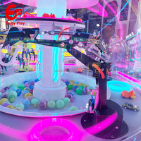 Máquina recreativa de excavadora para 4 jugadores, con monedero, tipo grúa de garra, para centros de juego y centros comerciales