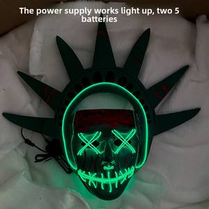 BAIGE gros Statue lumineuse de la liberté Cosplay Prop Halloween <span class=keywords><strong>masque</strong></span> Performance porter pour les spectacles sur scène - Product Image 5