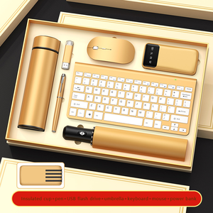 IStapromo hadiah diskon besar-besaran LOGO kustom pria Promosi Set hadiah Aksesori kantor VIP perusahaan Mouse Bisnis Keyboard kantor - Product Image 2