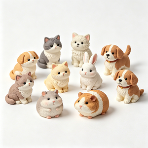 Statuette d'animal en résine, petit <span class=keywords><strong>lion</strong></span> <span class=keywords><strong>roi</strong></span>, pour les cadeaux de fête d'anniversaire et les cadeaux pour les enfants - Product Image 2