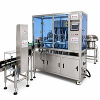 Machine de remplissage électrique entièrement automatique certifiée GMP avec moteur pour poudres et liquides en petites fioles Garantie 1 an