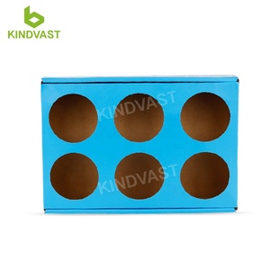 صندوق لف بشعار مخصص ، صندوق ورق بني على شكل مسبق ، مخروط أبيض ، 98 84 - Product Image 4