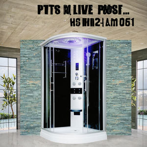 Prix usine noir <span class=keywords><strong>90x90</strong></span> porte coulissante verre Transparent Massage salle de <span class=keywords><strong>douche</strong></span> cabines à vapeur avec cadre brossé pour hôtels - Product Image 3