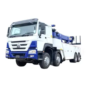 Zware Howo 8X4 Sleeprecovery Truck China 30-50 Ton Wrakwagen Voor Verkoop