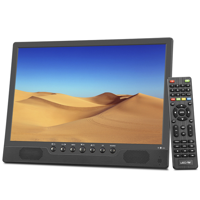 14.1 Inches Flat Screen TV Digital  ATSC DVB-T2 ISDB-T Analog TV Mini