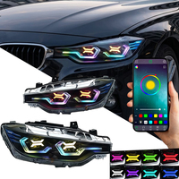 YU GUANG pour BMW Série 3 F30 F35 Phares LED 2013-2018 Amélioration des feux avant 12V RGB Ensemble de feux de jour