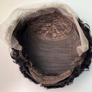 Vente chaude <span class=keywords><strong>prix</strong></span> d'usine 13*1 perruque bouclée Pixie perruque vierge brésilienne préplumée perruque de cheveux humains - Product Image 4