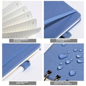 Spiral Notebook <b>A5</b> PU Cover 100 Sheets Digital Printing Notepad for Student Office Use - Product Image 2