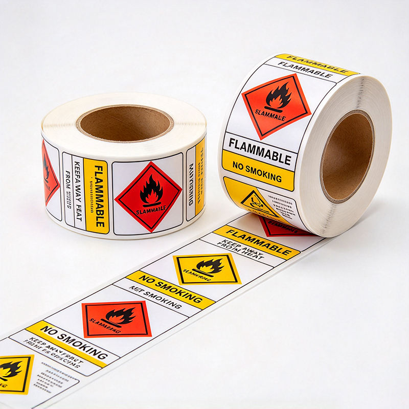 No Label Packing Haoxuan Chemical Warning Labels Flammable Corrosive Oxidizer Hazard ...