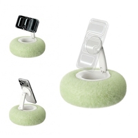 Support de téléphone et tablette rotatif à 360° en peluche, coussin doux et support paresseux pour chambre et jeux mobiles