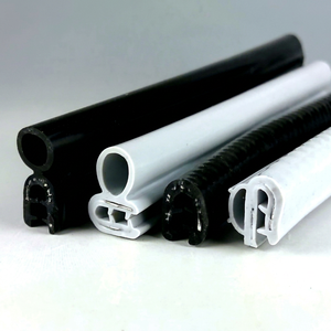 Easy Installation Silicone <b>Rubber</b> Trim Gasket <b>Edge</b> Door Sealing Strip U Shape SPCC core heat chemical resistant Japan HR-07 - Product Image 1