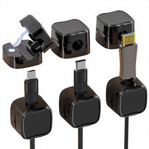 6 Clips Magnéticos de Plástico a Prueba de Agua para Organizar Cables, Soporte para Cables de Datos de Teléfono Móvil, Alta Resistencia a la Tensión, a Prueba de Golpes - Product Image 3