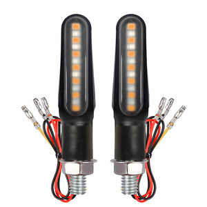 Intermitentes para Motocicleta, 12 LED 2835SMD, Luz de Freno Roja Intermitente, Luz de Señal de Giro Secuencial Ámbar para Moto - Product Image 2