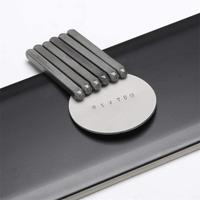 36 Pcs Letter & Number Steel Punch Set, English Alphabet and Numerals Metal Stamping Punch Tools