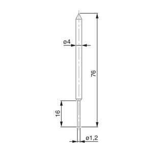 TESA TECHNOLOGY - 00760179 Rod probe - EAN 7630041107678 <b>HEIGHT</b> <b>GAUGES</b> - Product Image 1