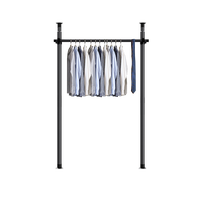 Armoire de Rangement d'Angle en Métal pour Chambre d'Enfant avec Porte-Vêtements Suspendus, Petite Armoire Pliante Mobile en Acier pour Optimiser l'Espace
