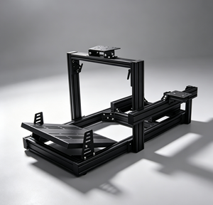 Simulateur de course automobile en aluminium robuste avec plateforme de mouvement, simulateur de conduite immersif pour IRacing/<span class=keywords><strong>Assetto</strong></span> <span class=keywords><strong>Corsa</strong></span> - Product Image 6