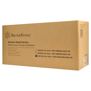 Alimentation redondante SilverStone Technology SST-GM1000-2UG V2 2U Gold Cybenetics 1000W 2U pour composants électroniques de serveur - Product Image 3
