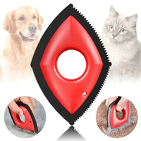 Brosse réutilisable simple et sûre en plastique pour enlever les poils d'animaux, grattoir portable pour tapis, pour chiens et chats sur canapé, lit, vêtements et sièges de voiture