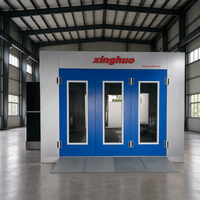 Cabines de peinture pour voitures au gaz naturel Elite 24 kW, prix départ usine, 80 unités ° Cabine de peinture au four avec ventilateur turbo européen et contrôle par variateur de fréquence