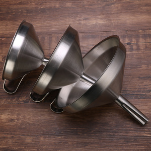 Bán buôn nhà bếp 304 thép không gỉ dầu Brew Lọc Phễu 130mm dia bền chai dầu sản xuất bia Lọc - Product Image 3