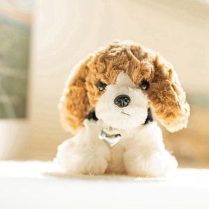 Peluches super douces en coton PP, série de chiens de taille de paume, brodées, anti-stress, anniversaire, princesse, charge USB, compagnon de bureau - Product Image 6