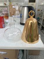 Bouteilles en verre personnalisées à rayures 1 pc, en forme de cloche, huile essentielle, diffuseur d'aromathérapie
