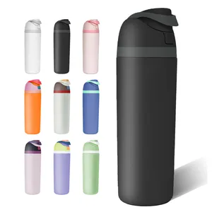Sıcak satış BPA içermeyen spor içecek su şişesi seyahat bardağı vakum yalıtımlı matara 316 paslanmaz çelik su saplı şişe