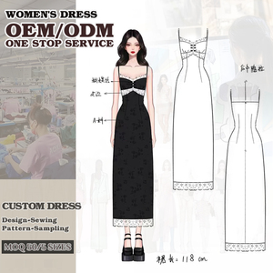 Abiti su Misura di Alta Qualità Produttore di <span class=keywords><strong>Abbigliamento</strong></span> Design Sexy Estivo Lungo in Pizzo Elegante da Sera Casual <span class=keywords><strong>per</strong></span> Donne Signore Vestito Maxi - Product Image 1