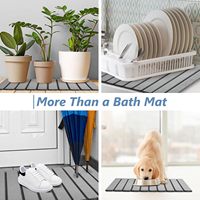 Großhandel Rutschfeste Saugfähige Faltbare Stein-Badematte Toiletten-Absorbiermatte Schlafzimmer-Bettvorleger für Wohnzimmer & Eingangsbereich