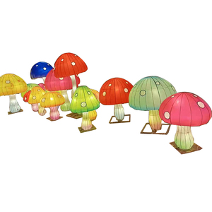 Lanternes en soie en tissu de Festival chinois à <span class=keywords><strong>Led</strong></span>, décoration d'événements, Dragon géant éclairé volant en plein air Halloween jardin en acier inoxydable - Product Image 2