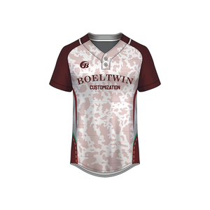 Дизайн с принтом новейшая бейсбольная форма для Софтбола пуговица дышащая бейсбольная форма набор - Product Image 2