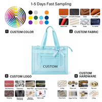 Sac fourre-tout ajouré en maille, sac de plage transparent, options multi-tissus, personnalisation couleur/logo/accessoires, échantillonnage rapide OEM/ODM