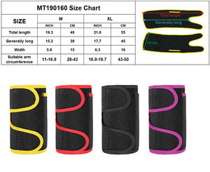 أحزمة يد سداسية مشد أكمام أغطية تدفئة للذراع أقل حجماً وفقدان الوزن مشد ذراع ساونا مبخرة للدهون - Product Image 2