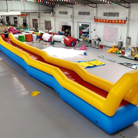 Parc gonflable géant de glissière d'eau de Costzon pour le cadeau de fête de piscine d'amusement extérieur d'arrière-cour d'enfants