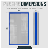 Étui de présentation en acrylique sur mesure pour cartes de sport PSA CGC BGS TAG TCG, étui de protection pour cartes gradées en lucite avec couvercle magnétique
