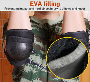 Protecteur de sports de plein air personnalisé équipement d'entraînement de combat coque dure coudières tactiques genouillères - Product Image 3