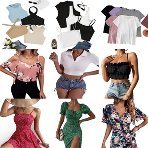 Wholesale High Quality China Used Women's <b>Frilly</b> Lace Dress with Fluffy Sleeves Clean 90% Mixed Colors All Sizes - Product Image 1
